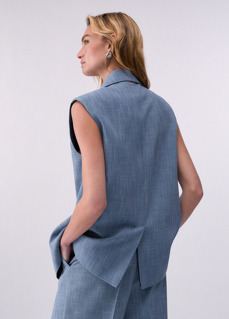 Weste mit Tuch Blau Liu Jo - medium