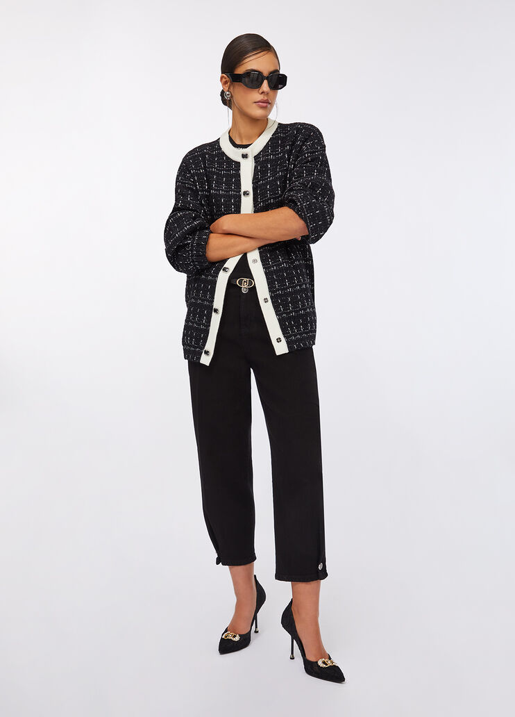 Veste avec boutons fantaisie noir Liu Jo - large image number 5