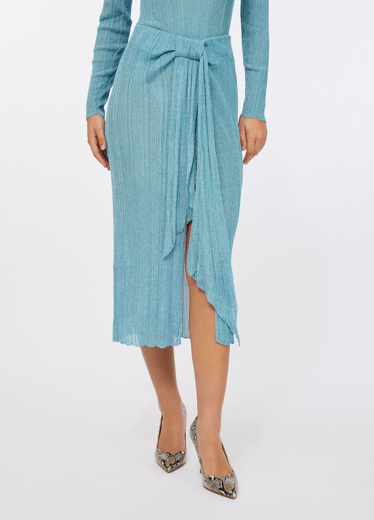 Strickrock aus Lurex® Aquagrün Liu Jo - medium