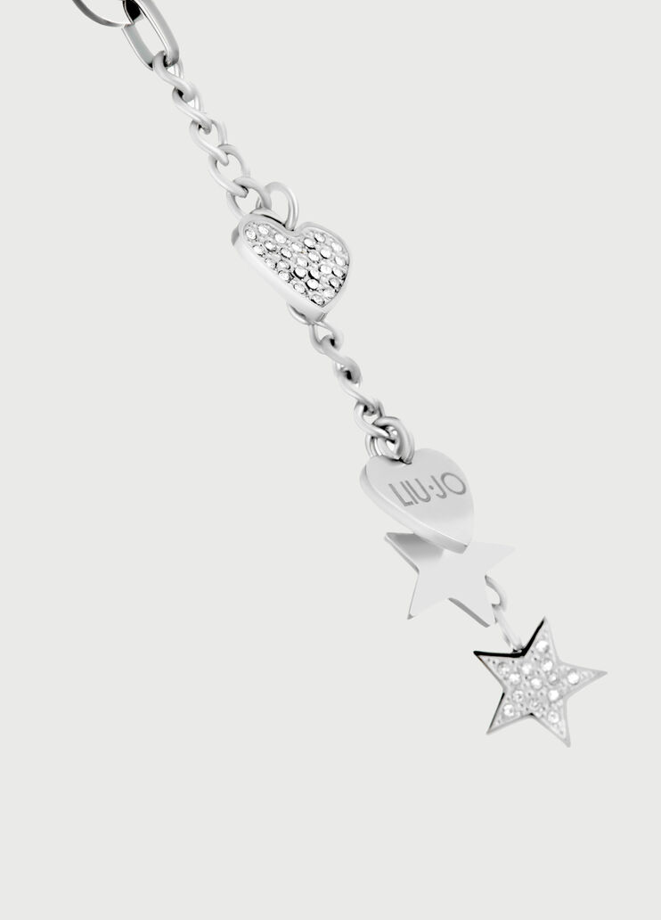 Necklace with charm and diamantés Steel Liu Jo - large image number 3 Necklace with charm and diamantés Steel Liu Jo - large image number 3