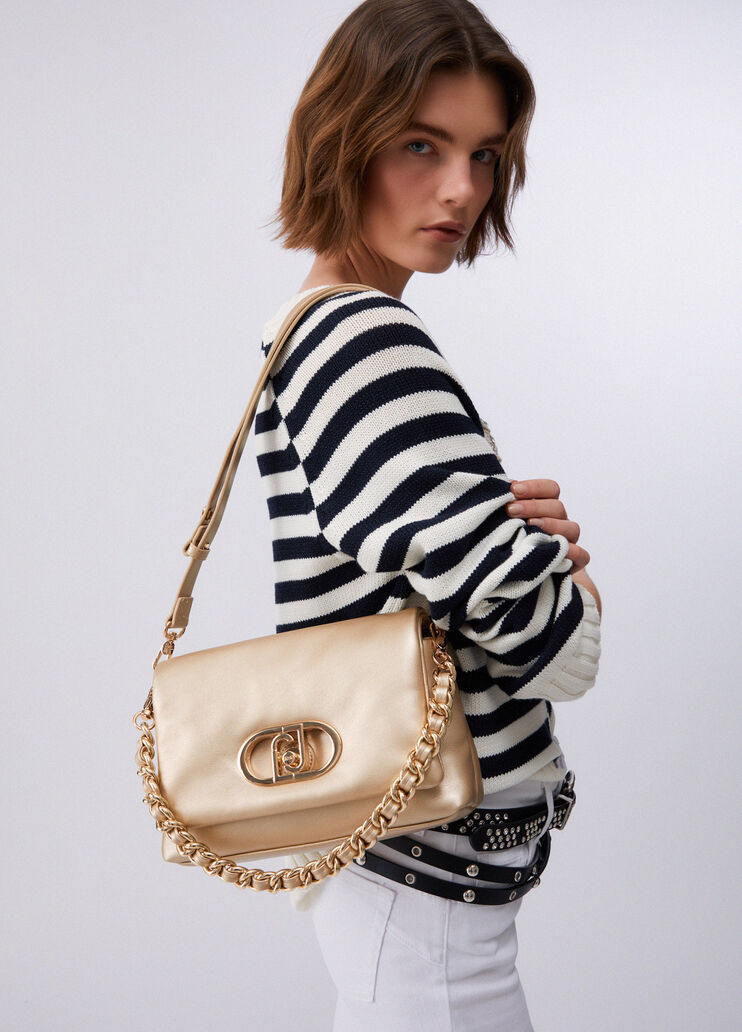 Borsa LaPuffy media oro chiaro Liu Jo - medium