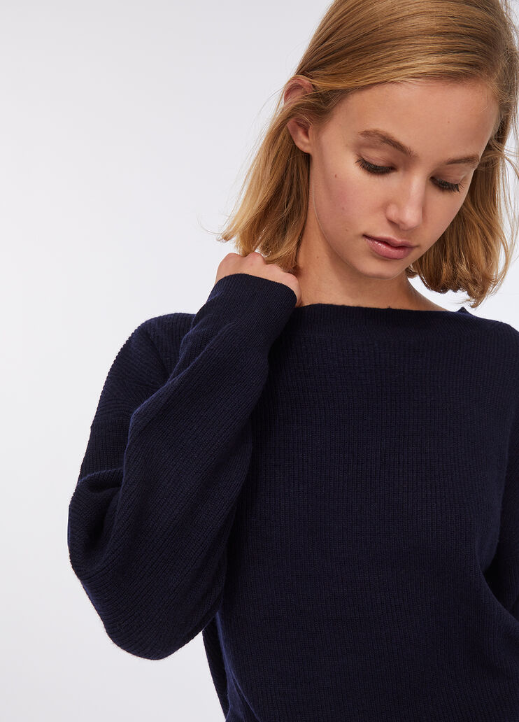 Джемпер из шерсти и кашемира морской синий Liu Jo - large image number 3