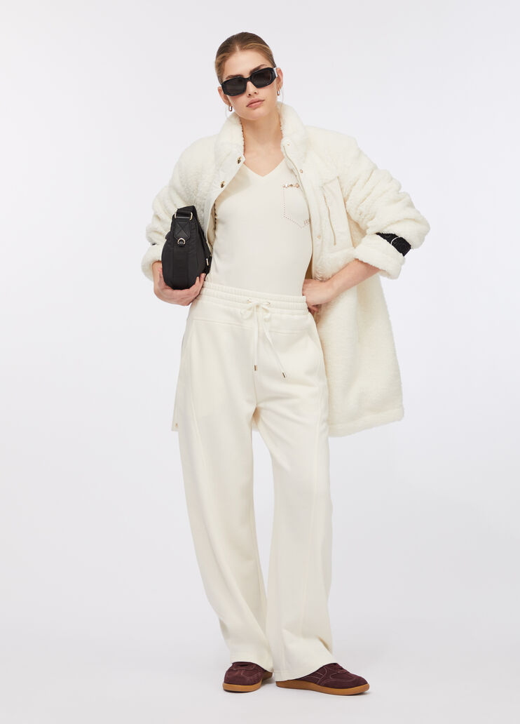 Reversible coat milk white Liu Jo - large image number 5