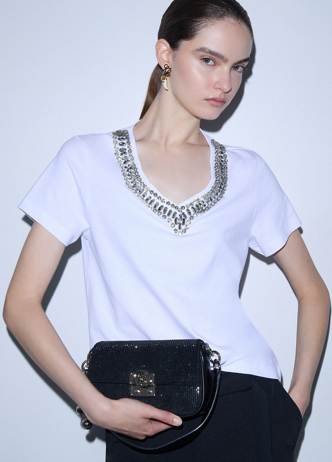 Small shoulder bag with charm black Liu Jo - large image number 0