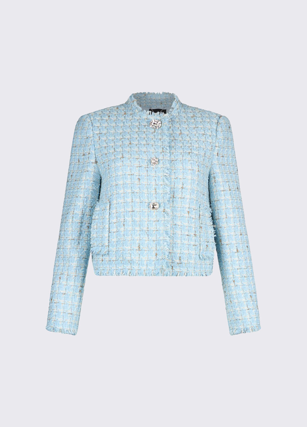 Giacca elegante in boucl&eacute; azzurro Liu Jo - large image number 6