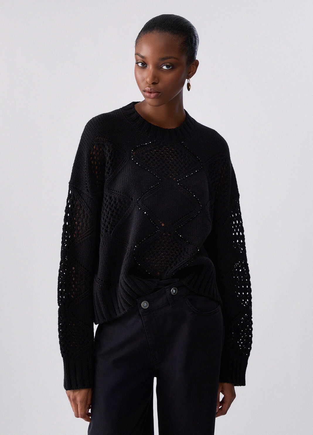Slim fit blazer black Liu Jo - large image number 0