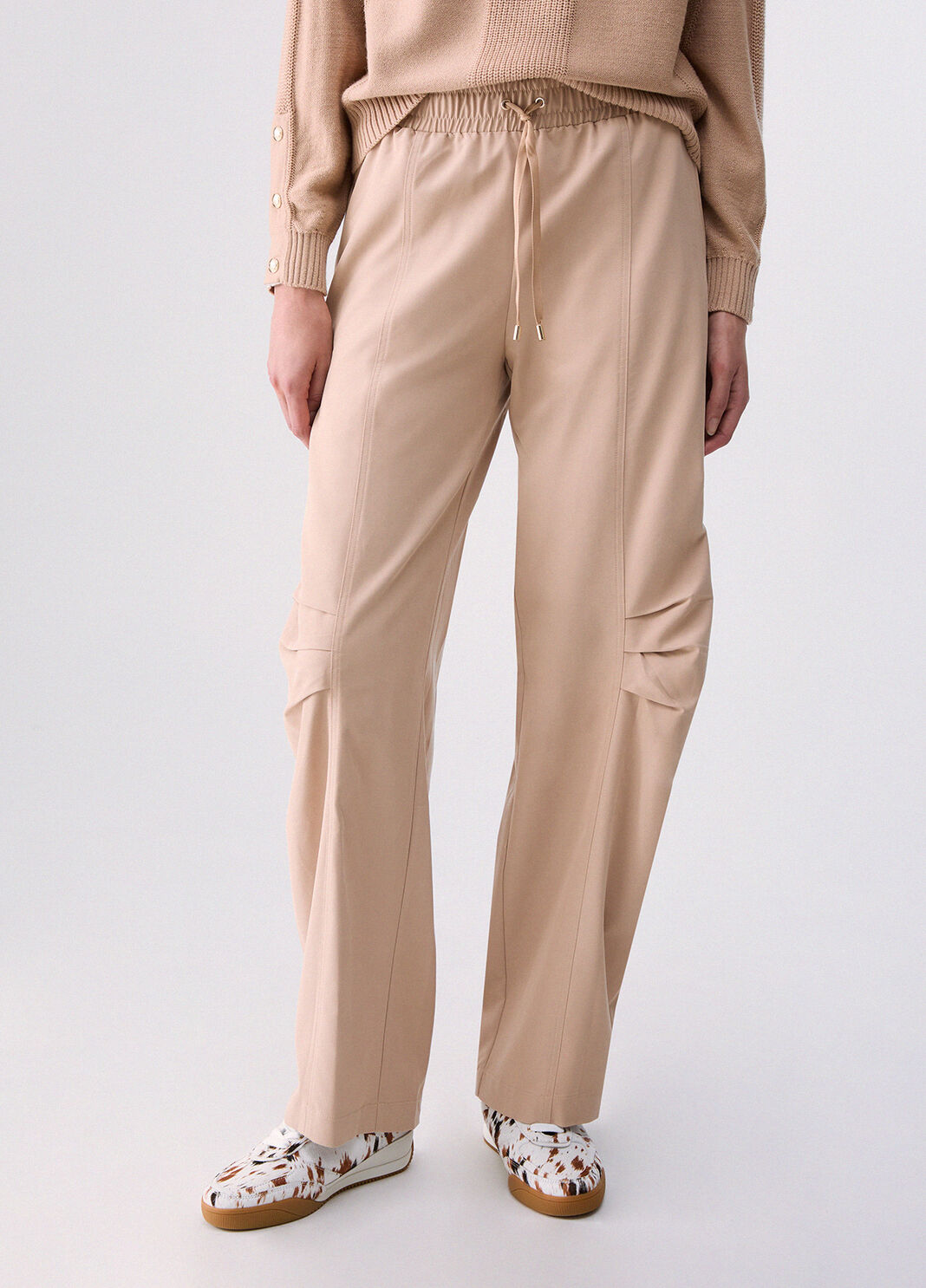 Wide-leg trousers beige Liu Jo - large image number 0