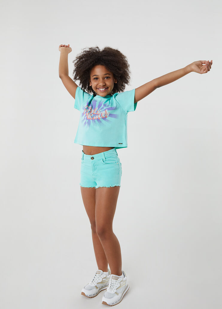 High-waisted shorts mint Liu Jo - large image number 2