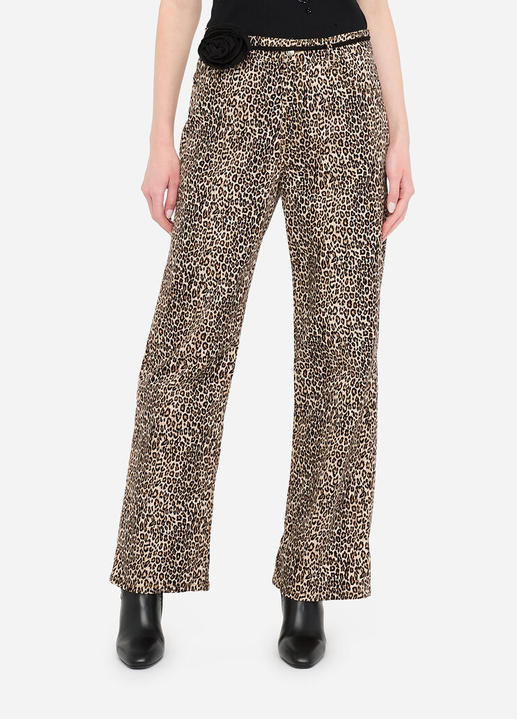 Baggyhose mit Animal-Print Animal-Print Liu Jo - medium