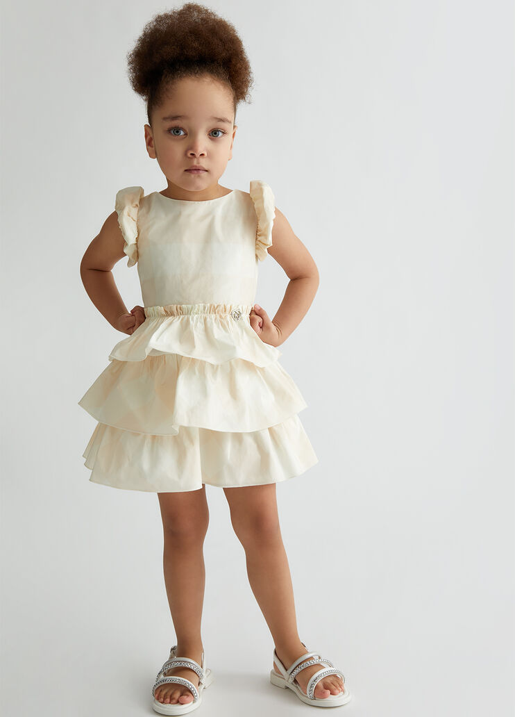 Flounced check dress champagne Liu Jo - medium Flounced check dress champagne Liu Jo - medium