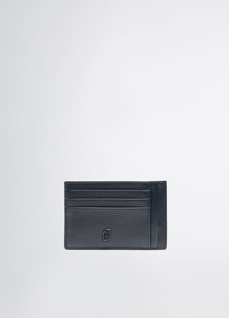 Leather card holder dark blue Liu Jo - medium Leather card holder dark blue Liu Jo - medium