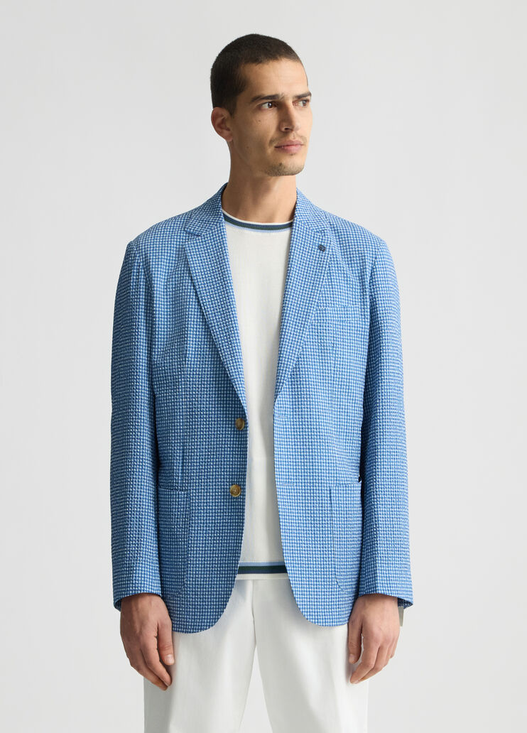 Seersucker blazer light blue Liu Jo - medium Seersucker blazer light blue Liu Jo - medium