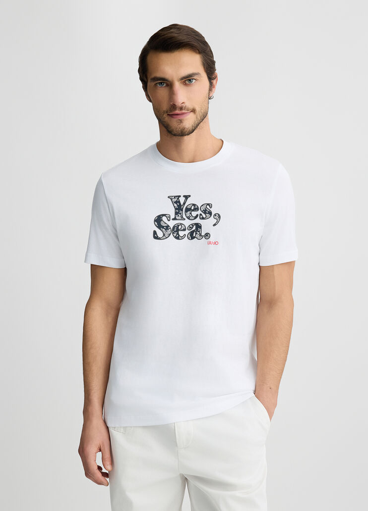 T-shirt white with print white Liu Jo - medium T-shirt white with print white Liu Jo - medium