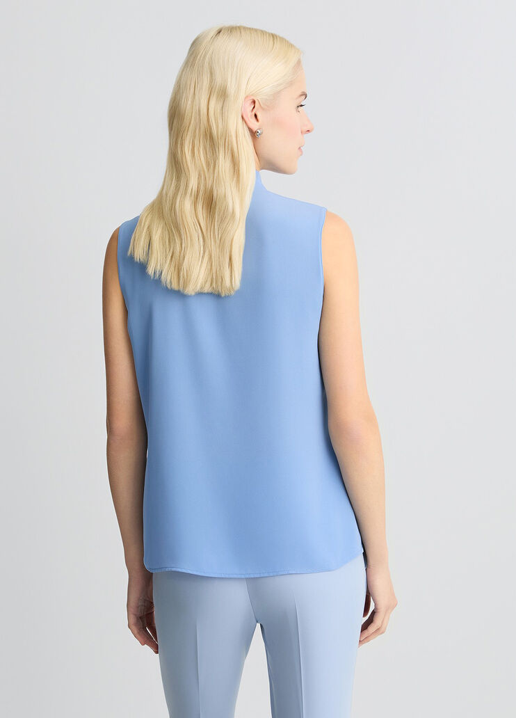 Top with scarf light blue Liu Jo - large image number 1 Top with scarf light blue Liu Jo - large image number 1