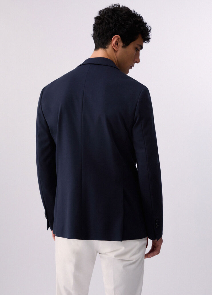 Blazer en jersey bleu fonc&eacute; Liu Jo - medium