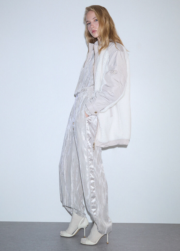 Crinkle Velvet Pants white Liu Jo - medium