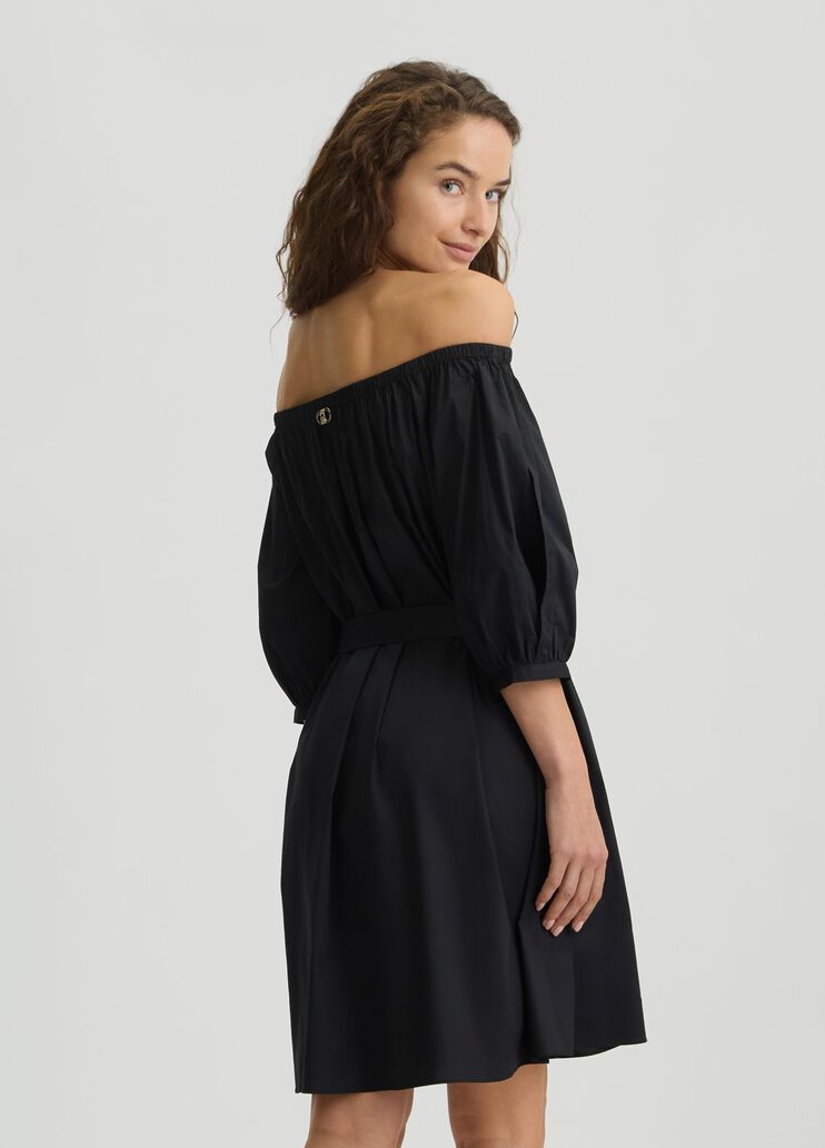 Cotton dress black Liu Jo - large image number 1 Cotton dress black Liu Jo - large image number 1