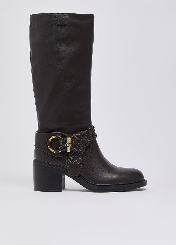 Lederstiefel Dunkelbraun Liu Jo - medium