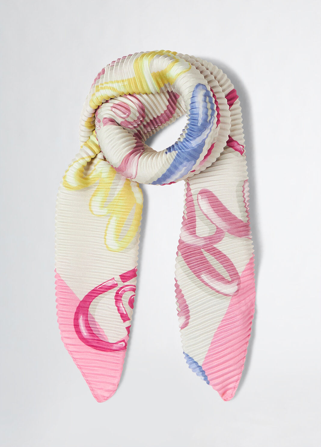 Schal mit Logo Rosa Liu Jo - large image number 2