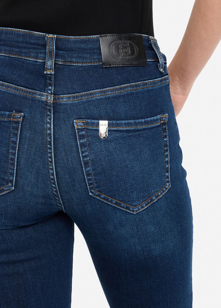 Jeans im Straight Fit Liu Jo Better Dunkles Denimblau Liu Jo - large image number 4 Jeans im Straight Fit Liu Jo Better Dunkles Denimblau Liu Jo - large image number 4