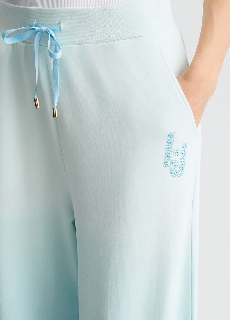 Fleece jogging bottoms light blue Liu Jo - large image number 2 Fleece jogging bottoms light blue Liu Jo - large image number 2