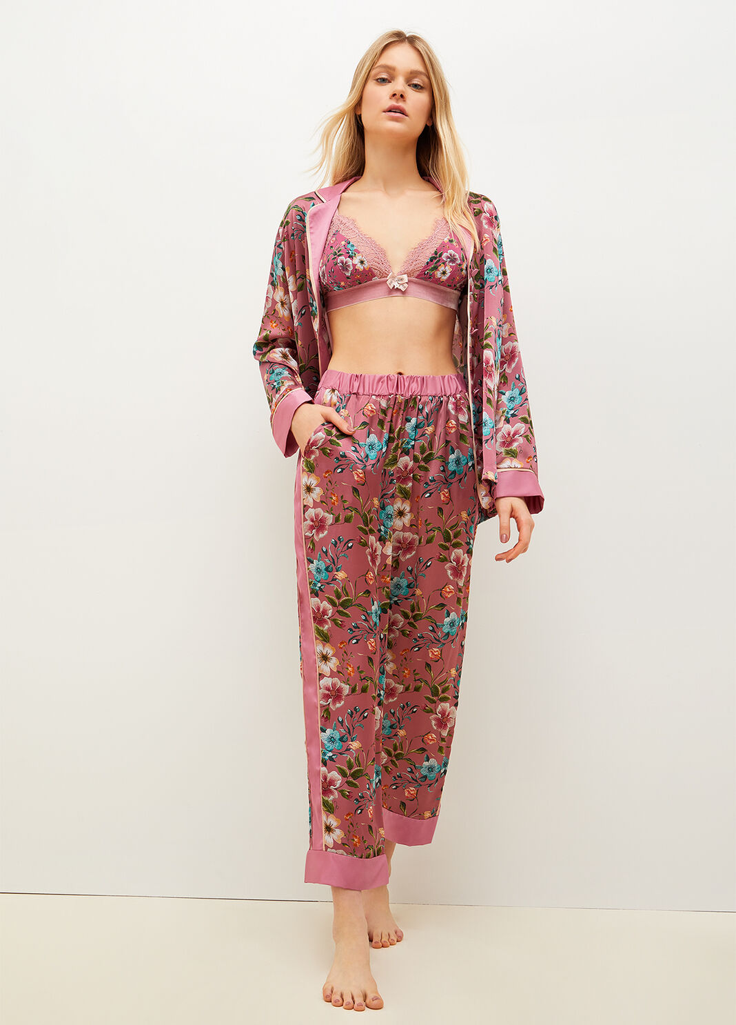 Giacca floreale  rosa a fiori Liu Jo - large image number 3