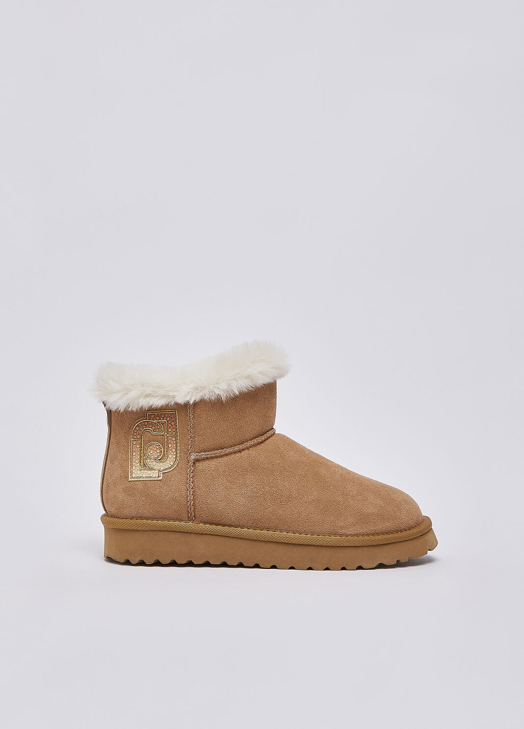 Ankle boots n suede with logo cognac Liu Jo - large image number 0