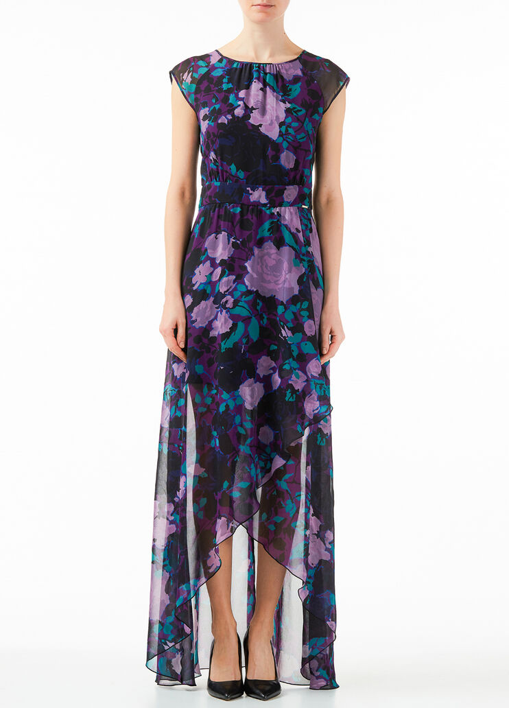 Длинное платье с разрезом Цветочный фиолетовый Liu Jo - large image number 0