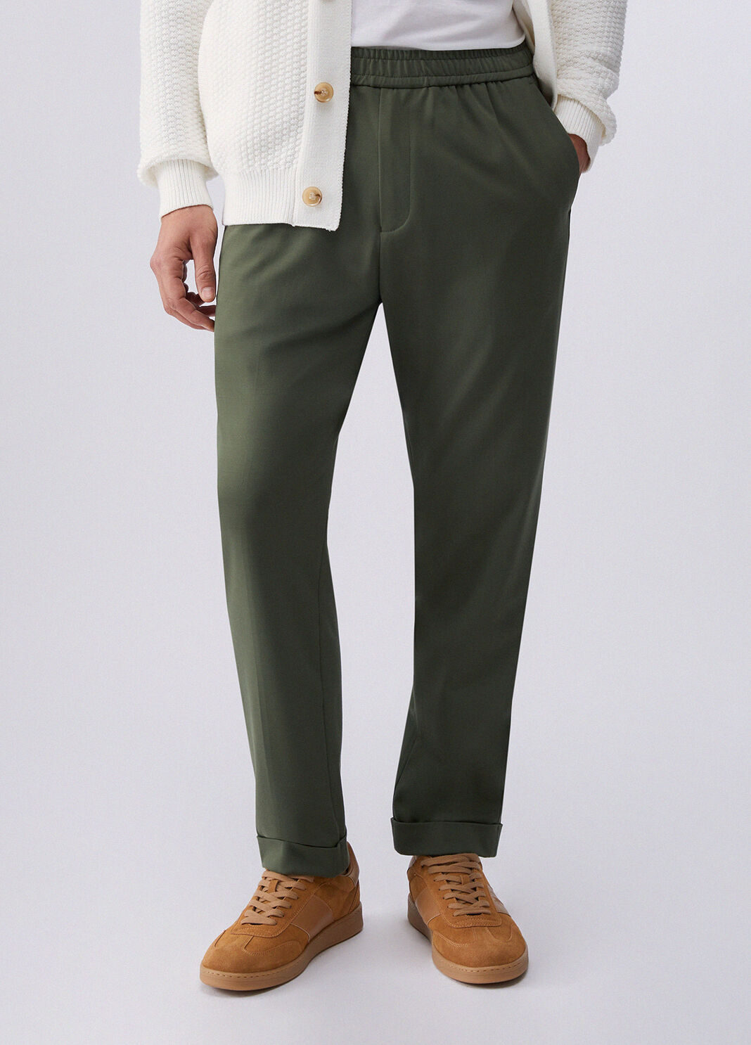 Jersey joggers thyme green Liu Jo - large image number 0