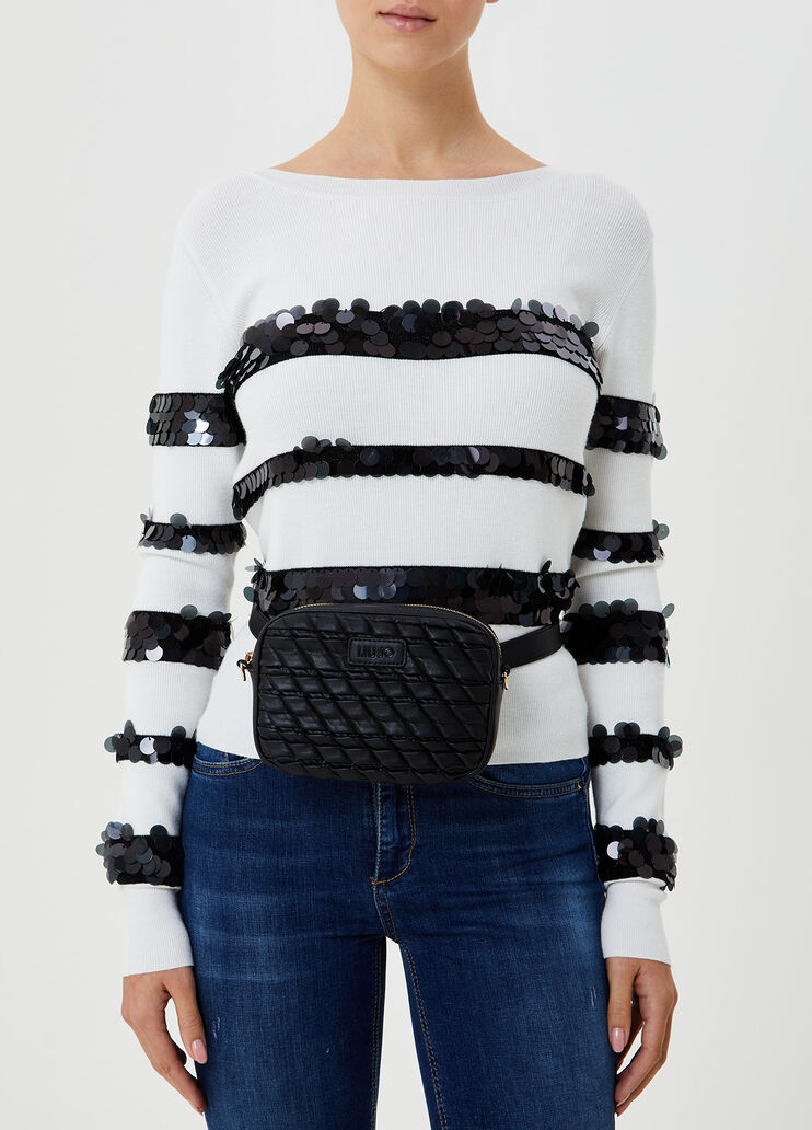 Pouch bag with double pouch Black Liu Jo - large image number 1