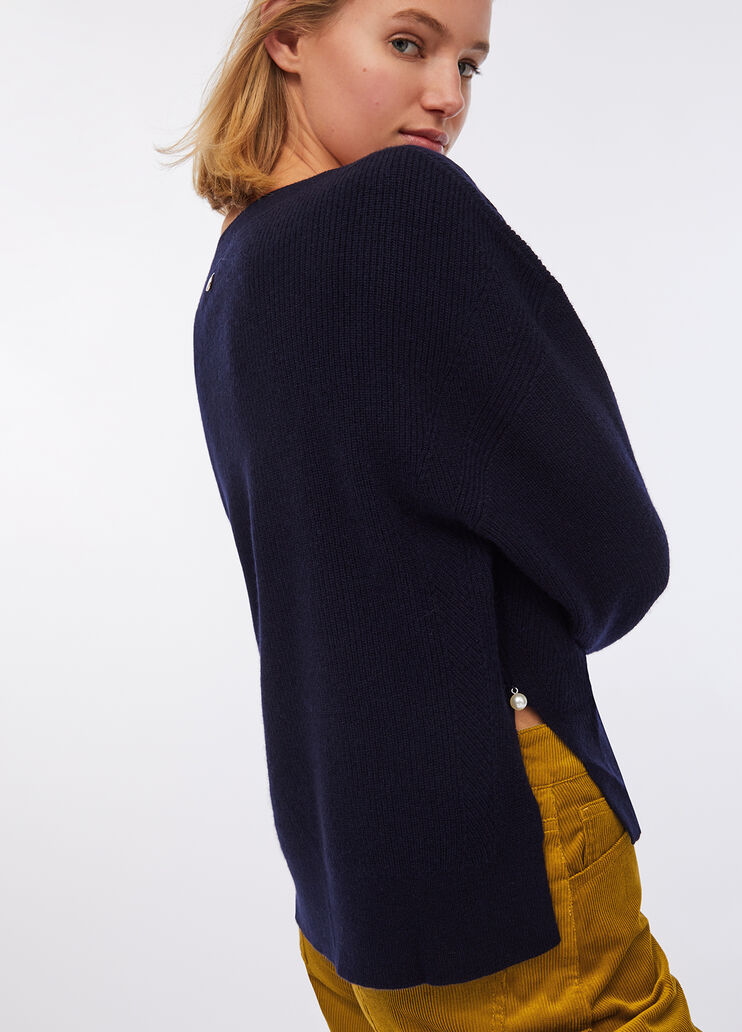 Джемпер из шерсти и кашемира морской синий Liu Jo - large image number 2