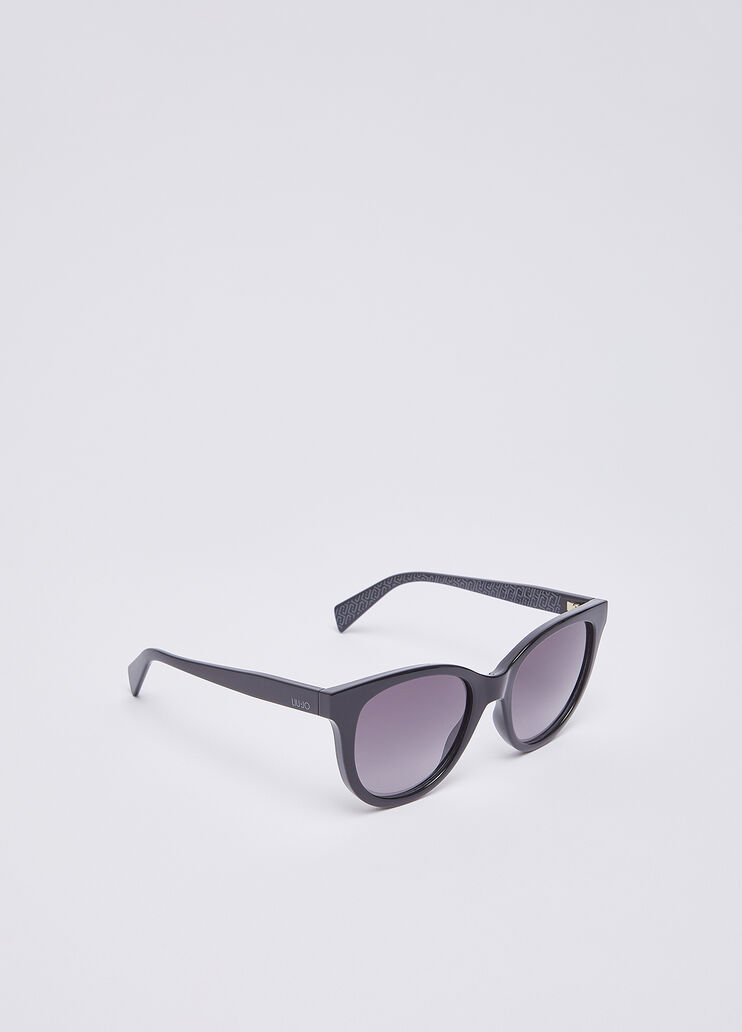 Lunettes de soleil &oelig;il-de-chat noir Liu Jo - medium