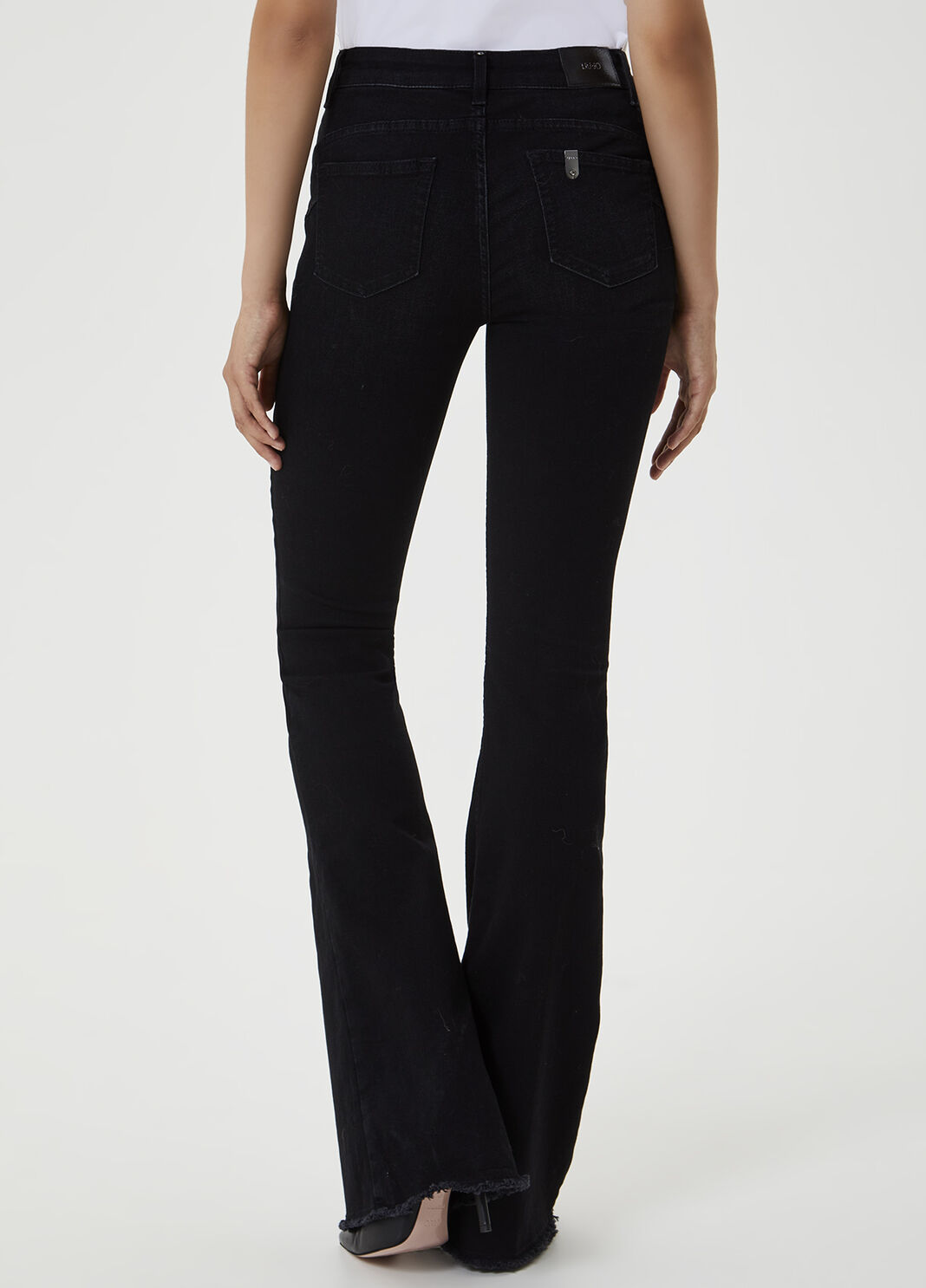 High-rise bell-bottom jeans Black denim Liu Jo - large image number 1