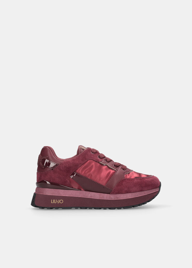 Leather platform sneakers  raspberry Liu Jo - medium Leather platform sneakers  raspberry Liu Jo - medium