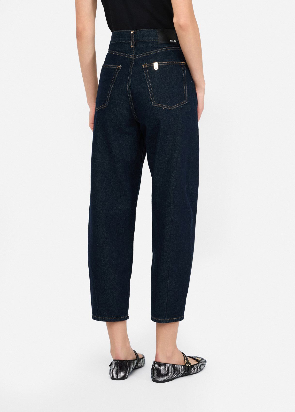 High-rise cropped jeans colour classic wash | Liu Jo