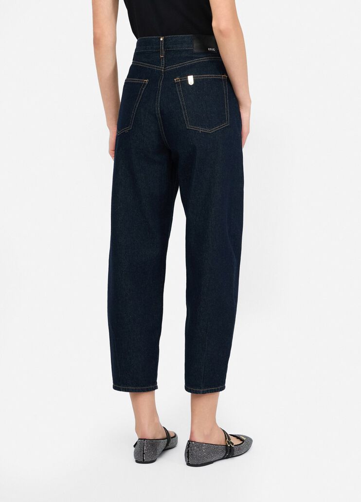 High-rise cropped jeans classic wash Liu Jo - large image number 1