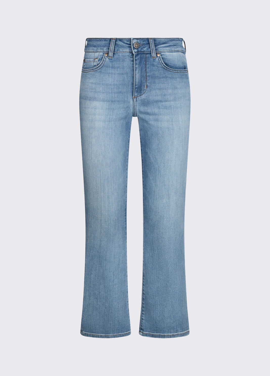 Jean bootcut cropped denim bleu fonc&eacute; Liu Jo - large image number 6