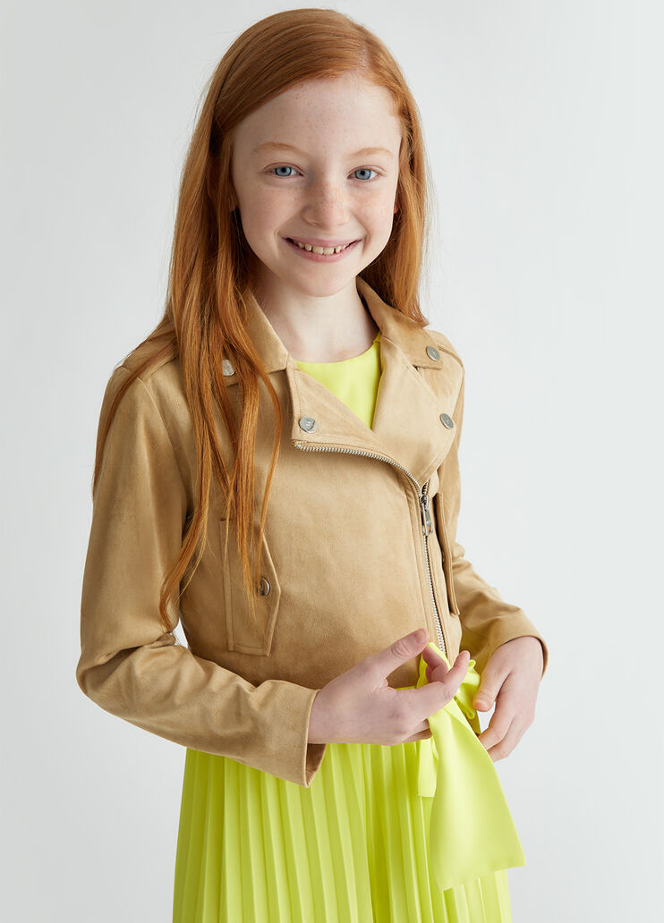 Coated fabric biker jacket beige Liu Jo - medium Coated fabric biker jacket beige Liu Jo - medium