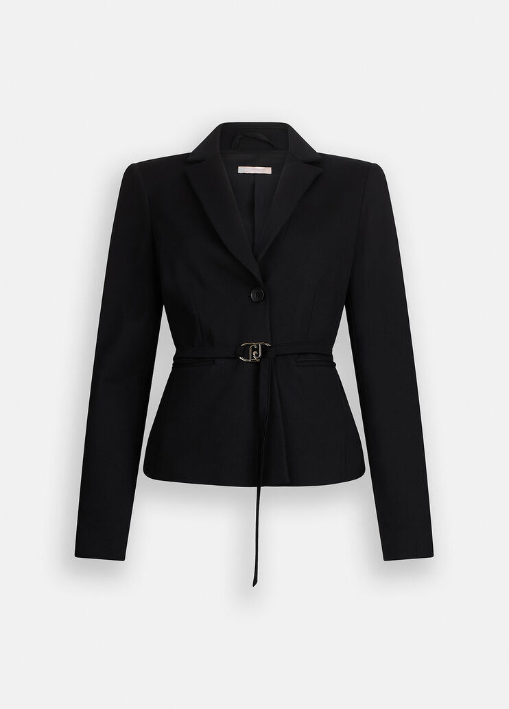 Blazer mit Logo-Gürtel Schwarz Liu Jo - large image number 6 Blazer mit Logo-Gürtel Schwarz Liu Jo - large image number 6