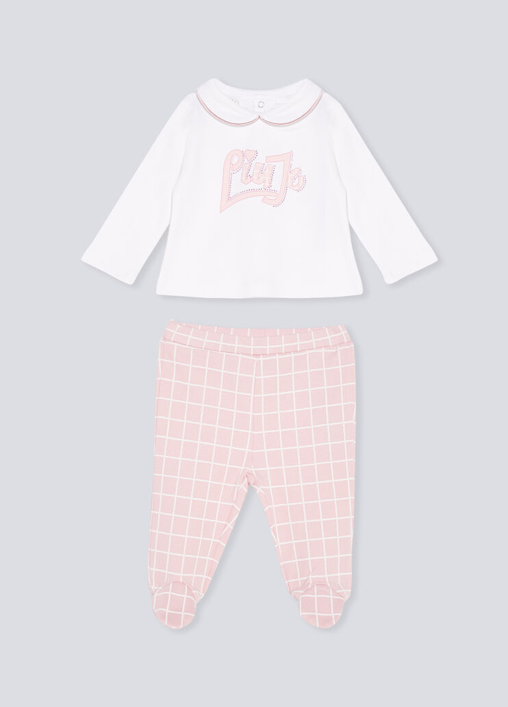 Комплект для новорождённой девочки белый/розовый/Liu Jo Liu Jo - large image number 0