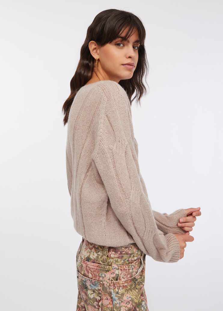 Pull en alpaga mélangé rose Liu Jo - medium