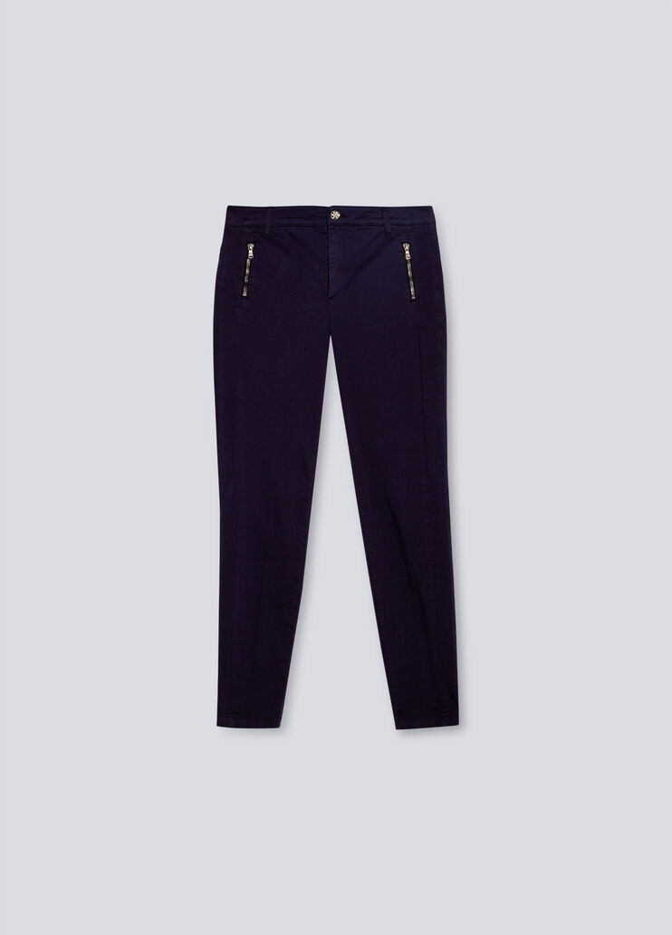 High-rise trousers with zip night Liu Jo - large image number 5 High-rise trousers with zip night Liu Jo - large image number 5