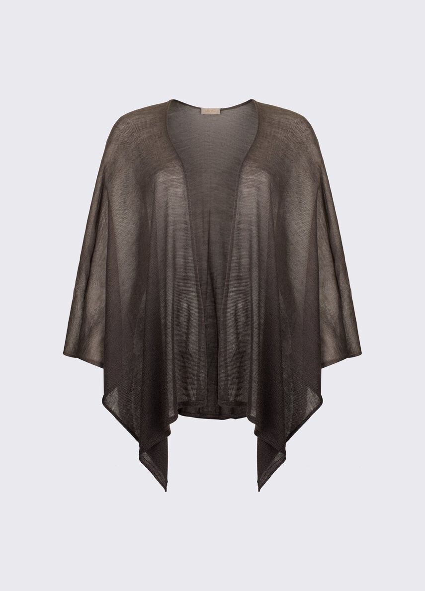 Iridescent poncho colour black | Liu Jo