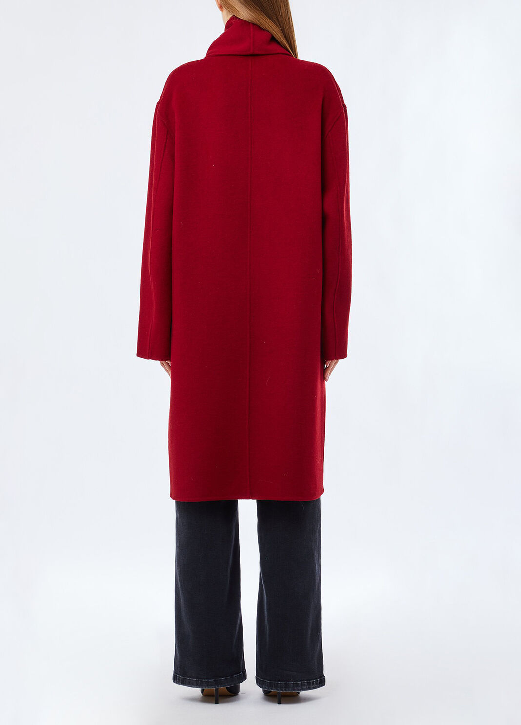 Wool coat with scarf red Liu Jo - large image number 1