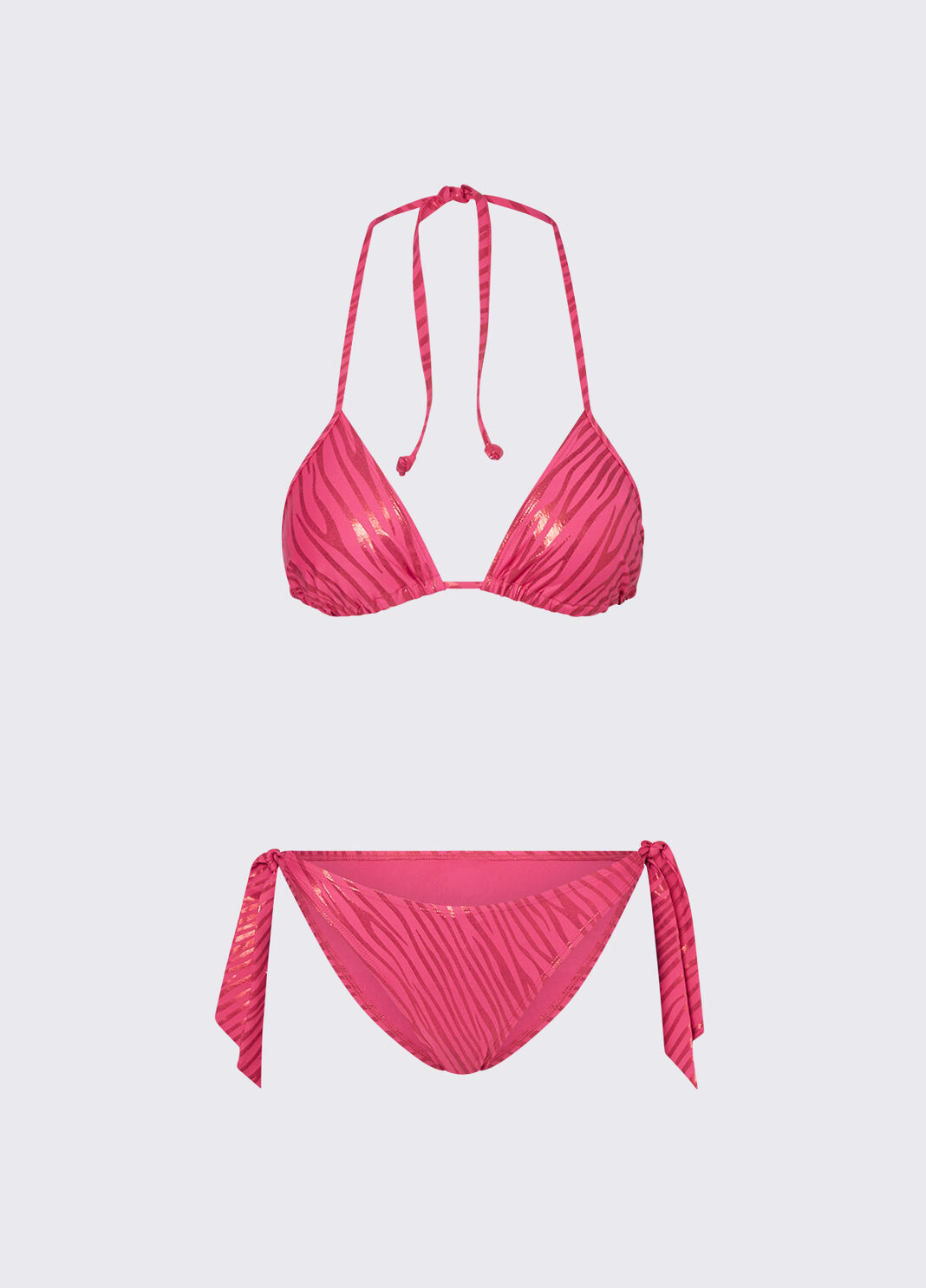 Zebra Print Bikini Top and Bottom red Liu Jo - large image number 6