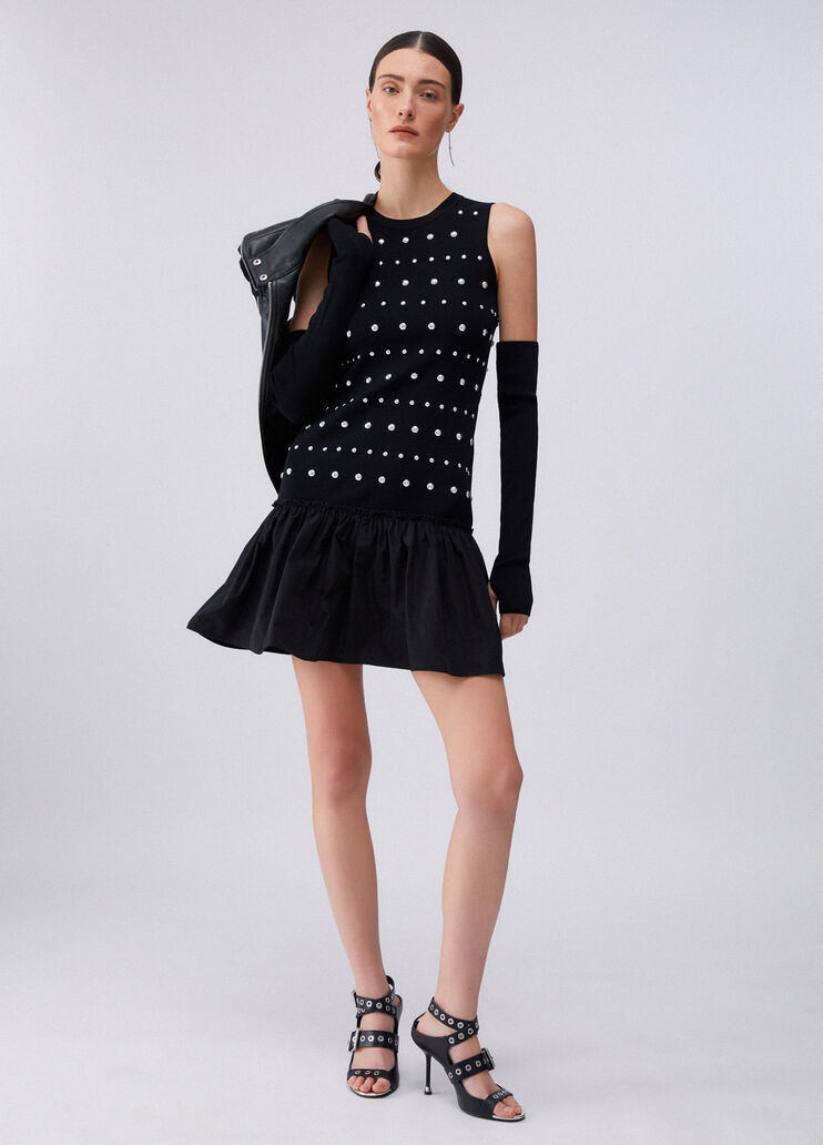 Robe en maille avec manches passe-pouce noir Liu Jo - large image number 5