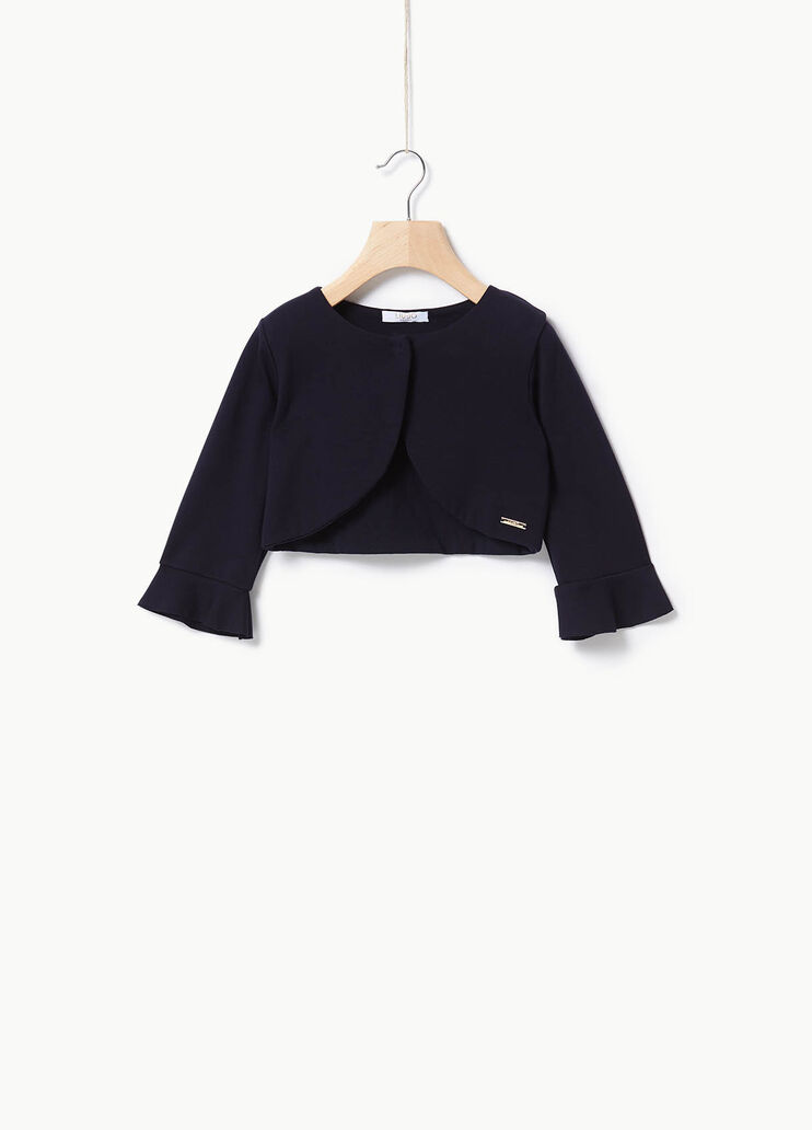 Cardigan con volants Blu scuro Liu Jo - large image number 0 Cardigan con volants Blu scuro Liu Jo - large image number 0