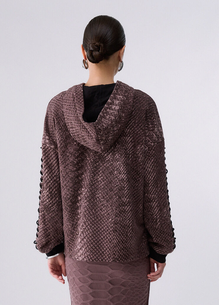 Sweatshirt with animal print brown Liu Jo - medium