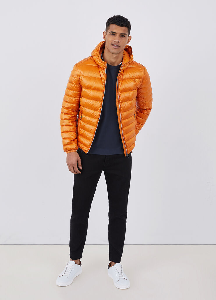 Hooded down jacket orange Liu Jo - large image number 3