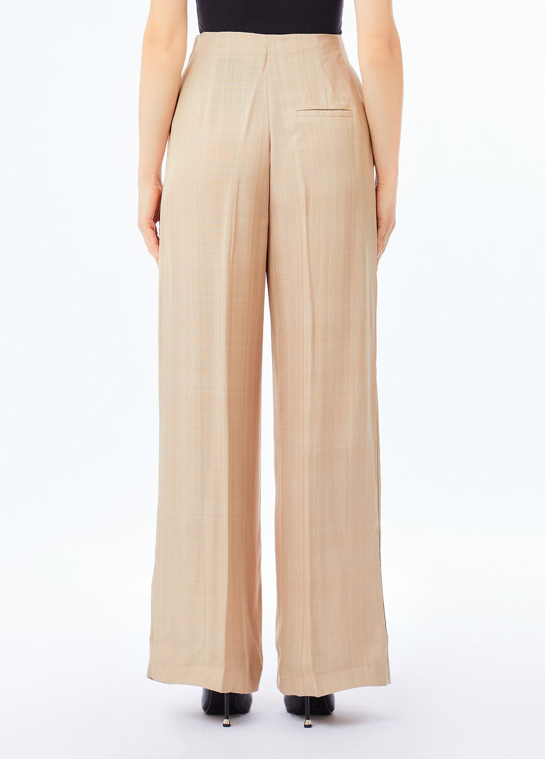 Pantal&oacute;n con pinza beige Liu Jo - large image number 1